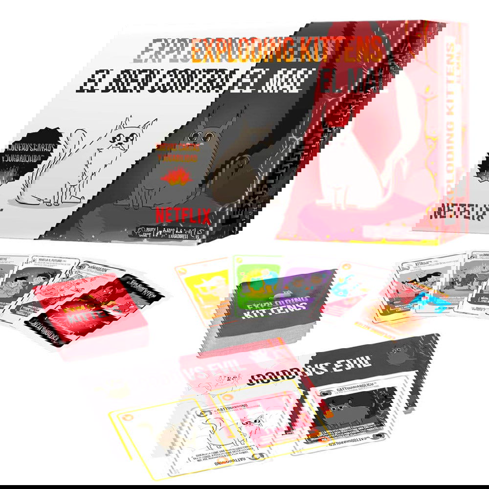 EXPLODING KITTENS EL BIEN CONTRA EL MAL - IRION Juguetería - EXPLODING KITTENS EL BIEN CONTRA EL MAL - IRION Juguetería -